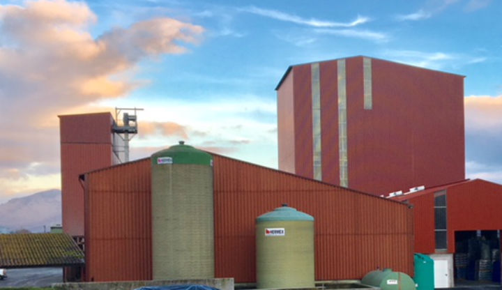 usine de mélanges d'aliments à Ispoure Pays Basque